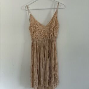 I JOAH Lace Beige Backless Dress size S